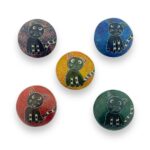 Speksteen - Kat rond ass. (5x2,5cm)