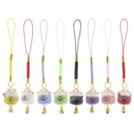 Gelukspoppetje gelukskat porselein met belletje (1,5cm) - Afbeelding 2