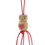 Gelukspoppetje Hartje op buik (1,5cm)