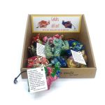 Geluks-olifant stof handgemaakt sleutelhanger