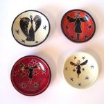 Engel-schaal speksteen 10cm  ass.