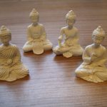 Mini Boeddha wit  5.5cm  ass. 