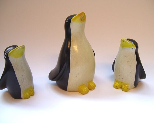 Speksteen pinguin 8/8 en 12cm