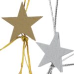 Gelukspoppetje Ster goud/zilver plat (2,5cm)