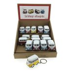 VW Bus pull-back kleur ass. sleutelhanger 5x3x3.5cm