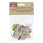 Slinger "Happy Birthday" van lokta-papier (100cm - Afbeelding 3