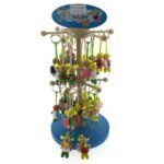 * SH houten Engel Bengel 6x3cm 6 ass.