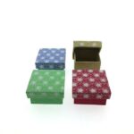 Tijd. Uitv. Doosje lokta papier Bloem ass. 7x7x4cm