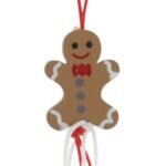 Gelukspoppetje Gingerbreadpoppetje plat (2,5cm)
