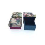 Doosje  marmerprint loktapapier  7x7x4 cm