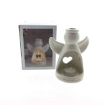 Engel wax 15x13x9 cm wit / by your side