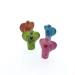 Speksteen Staande engel met hart (7cm)