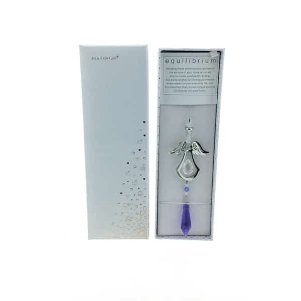 23120 Suncatcher Engel met Kristal in kadodoos / kleur ass. - Afbeelding 1