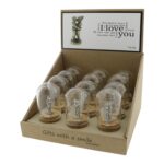 Stolpje Brons "Liefdes paar" (6x4,5cm)