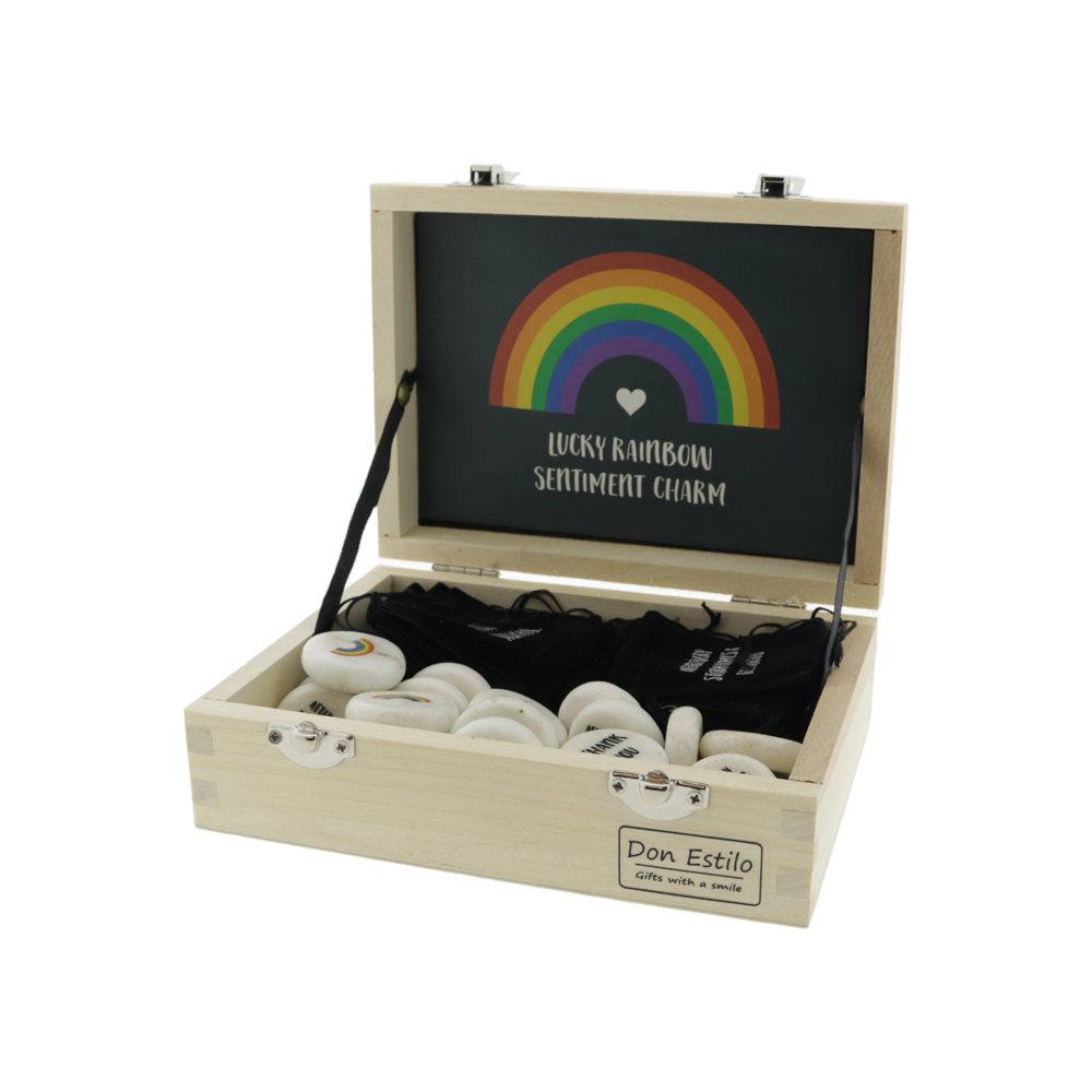 32321-Rainbow-stone-of-happiness-1 Rainbow steen of happiness 3 cm in zakje 2 ass. - Afbeelding 1