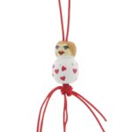 Gelukspoppetje Veel liefs hartjes (2cm)