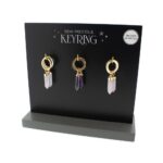 Display Feng shui sleutelhangers ( bergkristal amethist rozenkwarts )