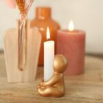 Hug Candle kaarsenhouder (goud) - Afbeelding 2