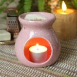 Brander Vesuvius, roze/pink (Ø10xh10cm) - Afbeelding 2