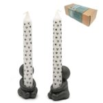 Giftbox Hug Candle black hearts (hug-kandelaar)