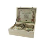 Aventurijn gelukssteen klavertje 4 - (3.5cm) in zakje met kaartje