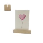 Beuken standaard voor kaarten / menu 15x3x3cm