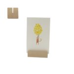 Beuken standaard voor kaarten / menu 10x3x3cm