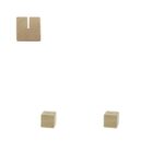 Eiken kaarthouder 3x3x3cm - Afbeelding 2
