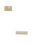 Houten kaarthouder beuken 10x3x2cm schuine insteeksleuf - Afbeelding 2