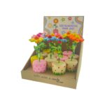 Een bloemetje voor jou! (drukbloem hout) 12 cm