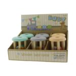 Houten rammelaar pastel (kleur ass.) - Afbeelding 2