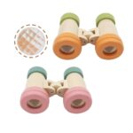 Houten verrekijker kaleidoscoop (kleur ass.)