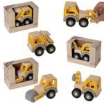 Houten bouwvoertuigen (ass.)