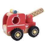 Houten brandweerwagen