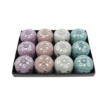 Doosje Glitter rond pastel ass. (4x3cm) - Afbeelding 2