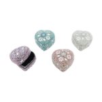 Doosje Glitter hart pastel ass. (4x3cm)