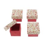 Doosje "Confetti" van loktapapier (4,5x4,5x3,5cm)