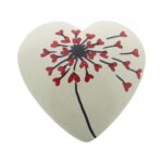 Speksteen Hart met bloem design ass. (4cm) - Afbeelding 2