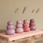 Bloemvaas Pebble roze klein 4ass. (Ø7xh9,5cm) - Afbeelding 2