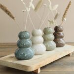 Bloemvaas Pebble groen klein 4ass. (Ø7xh9,5cm) - Afbeelding 2