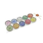 Waxinelichtjes "Bloemetje" set van 10 (28x9x2,5cm)