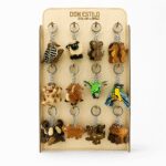Display voor Sleutelhangers blank hout (26x12x40cm)