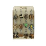 Display voor Sleutelhangers blank hout (26x12x40cm)