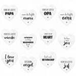 Hartenwensen - Marmeren hartjes (5x5cm)