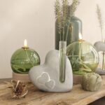 Vaasje Cement hart (4,5x13x14,5cm) - Afbeelding 2