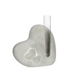 Vaasje Cement hart (4,5x13x14,5cm)