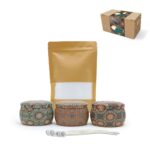 Giftbox Pearlsand green assorti (kaarsenzand)