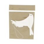 Hanger vogel wit (15x15cm) - Afbeelding 2