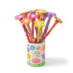 Happy Flower - Potlood met bloemen gum ass. (18cm) - Afbeelding 2