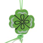 Gelukspoppetje Klavertje 4 plat (2,5cm)